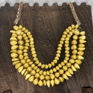 Yellow Beaded Necklace